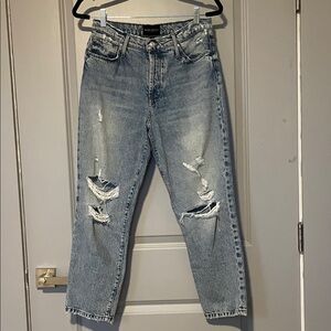 Black Orchid Distressed Blue Jeans